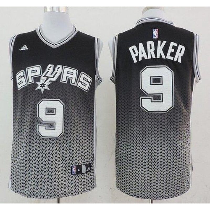 68641c8012da5_1 Spurs #9 Tony Parker Black Resonate Fashion Swingman Stitched NBA Jersey