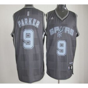 68641c875c8d2_1 Spurs #9 Tony Parker Black Rhythm Fashion Stitched NBA Jersey