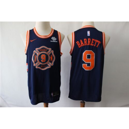 68641caa29277_1 Men's New York Knicks #9 RJ Barrett Navy City Edition Swingman Stitched NBA Jersey