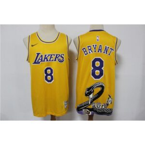 68641cf0e07bd_1 Men's Los Angeles Lakers #8 Kobe Bryant Yellow Stitched Jersey
