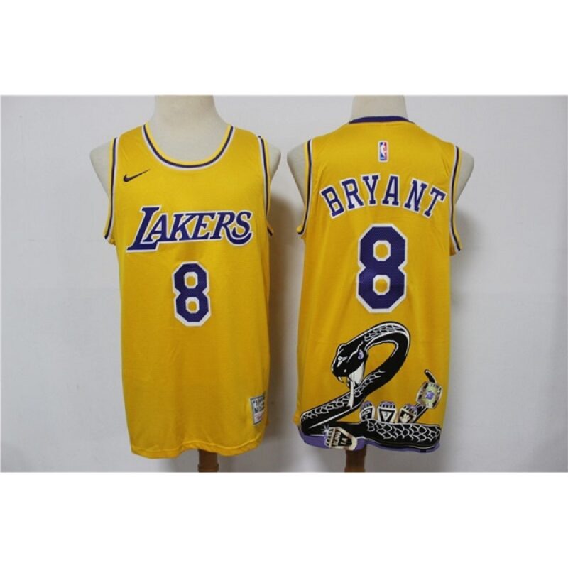 68641cf0e07bd_1 Men's Los Angeles Lakers #8 Kobe Bryant Yellow Stitched Jersey