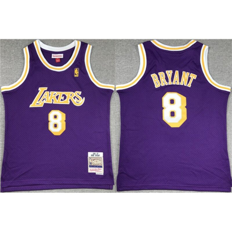 68641cfc890d2_1 Youth Los Angeles Lakers #8 Kobe Bryant Purple Stitched Basketball Jersey