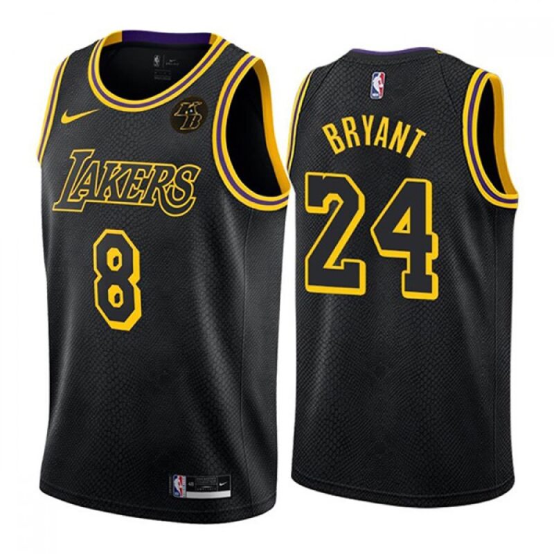 68641d0702ec3_1 Youth Los Angeles Lakers Front #8 Back #24 Kobe Bryant Black Stitched NBA Jersey