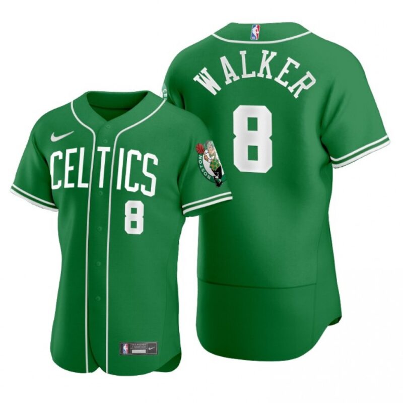68641d140a0a1_1 Men's Boston Celtics #8 Kemba Walker 2020 Green NBA X MLB Crossover Edition Stitched Jersey