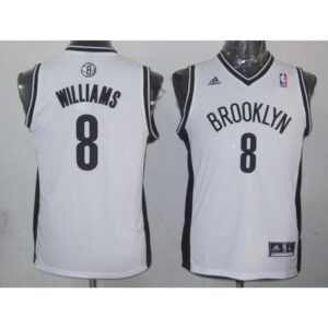 68641d6797e9b_1 Nets #8 Deron Williams White Stitched Youth NBA Jersey