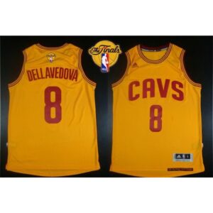 68641da55c918_1 Revolution 30 Cavaliers #8 Matthew Dellavedova Gold The Finals Patch Stitched NBA Jersey