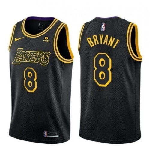 68641df3cbdc8_1 Men's Los Angeles Lakers #8 Kobe Bryant "bibigo" Black Stitched NBA Jersey