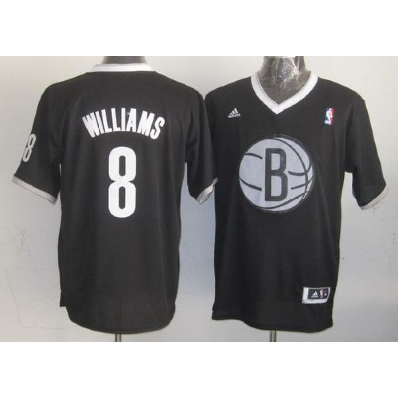 68641e2f98cc2_1 Nets #8 Deron Williams Black 2013 Christmas Day Swingman Stitched NBA Jersey
