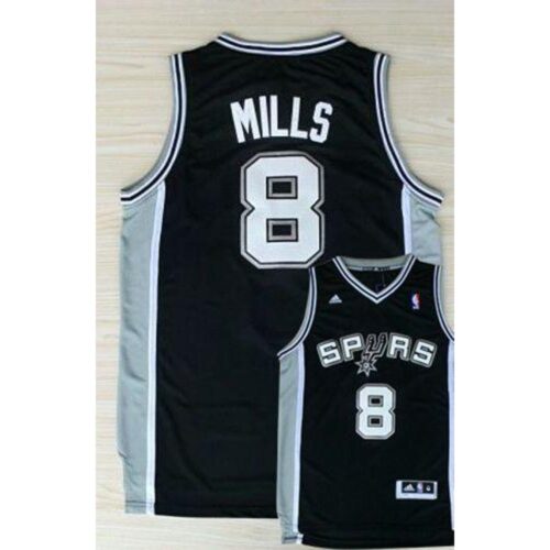 68641e481a755_1 Revolution 30 Spurs #8 Patty Mills Black Stitched NBA Jersey