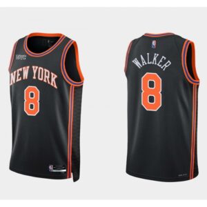 68641e4b992ad_1 New Yok Knicks #8 Kemba Walker Black 75th Anniversary Stitched Swingman Basketball Jersey