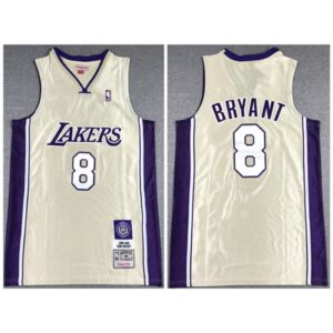 68641e8646703_1 Men's Los Angeles Lakers #8 Kobe Bryant Cream Stitched Jersey