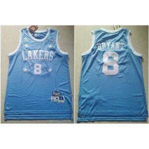 68641e89c181e_1 Men's Los Angeles Lakers #8 Kobe Bryant Classics Light Blue Throwback Stitched Jersey