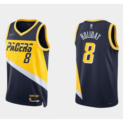 68641ec0c5414_1 Men's Indiana Pacers #8 Justin Holiday 2021/22 Navy City Edition 75th Anniversary Stitched Basketball Jersey