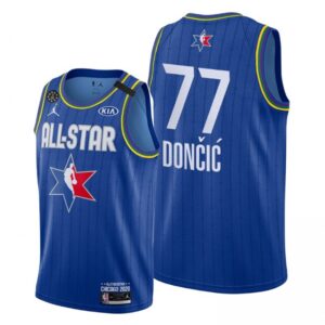 68641ef0dcb49_1 Youth Dallas Mavericks #77 Luka Doncic Blue 2020 All-Star Stitched NBA Jersey