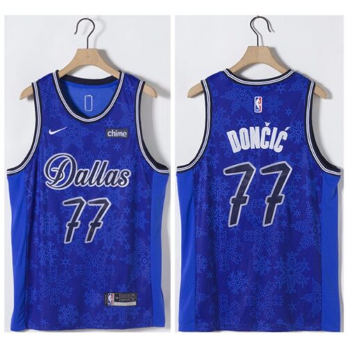 68641ef6a26d5_1 Youth Dallas Mavericks #77 Luka Doncic Blue Stitched Jersey