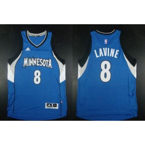 68641f081ce19_1 Timberwolves #8 Zach LaVine Blue Road Stitched NBA Jersey