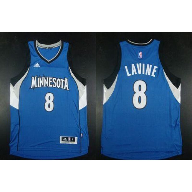 68641f081ce19_1 Timberwolves #8 Zach LaVine Blue Road Stitched NBA Jersey