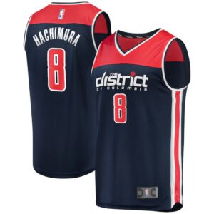 68641f1f99831_1 Men's Washington Wizards #8 Rui Hachimura 2019/20 Navy Fast Break Statement Edition Stitched Jersey