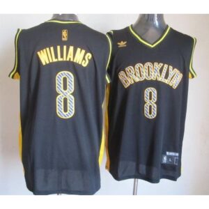 68641f340ddad_1 Nets #8 Deron Williams Black Electricity Fashion Stitched NBA Jersey