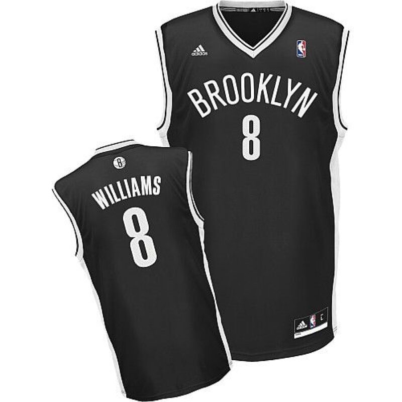68641f48b0c2b_1 Nets #8 Deron Williams Black Road Revolution 30 Stitched NBA Jersey