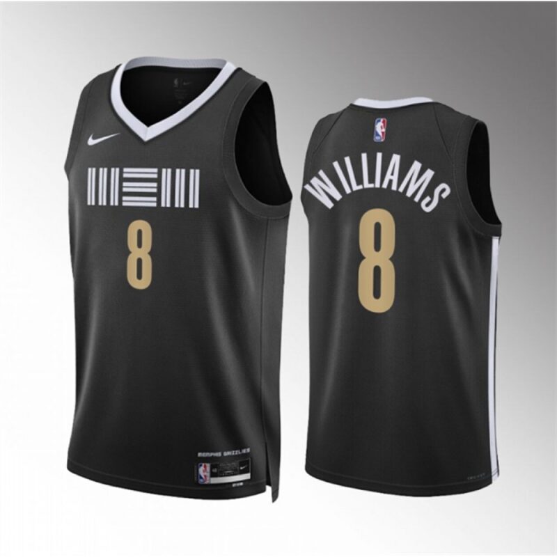 68641f606331c_1 Men's Memphis Grizzlies #8 Ziaire Williams Black 2023-24 City Edition Stitched Jersey