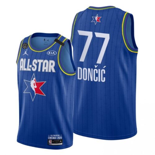 68641fa14dee9_1 Men's Dallas Mavericks #77 Luka Doncic Blue 2020 All-Star Stitched NBA Jersey
