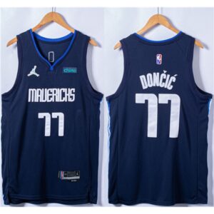 68641fb29b617_1 Men's Dallas Mavericks #77 Luka Doncic 75th Anniversary Navy Stitched Basketball Jersey
