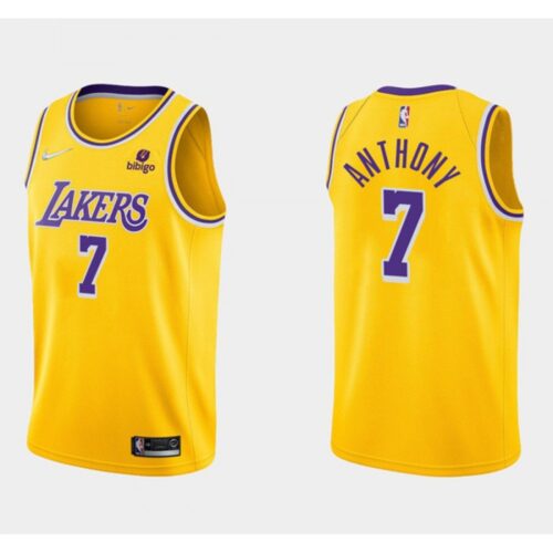 68641fefba275_1 Men's Los Angeles Lakers #7 Carmelo Anthony 75th Anniversary Yellow Stitched Basketball Jersey