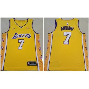 68641ff33cee8_1 Men's Los Angeles Lakers #7 Carmelo Anthony Yellow Stitched Basketball Jersey