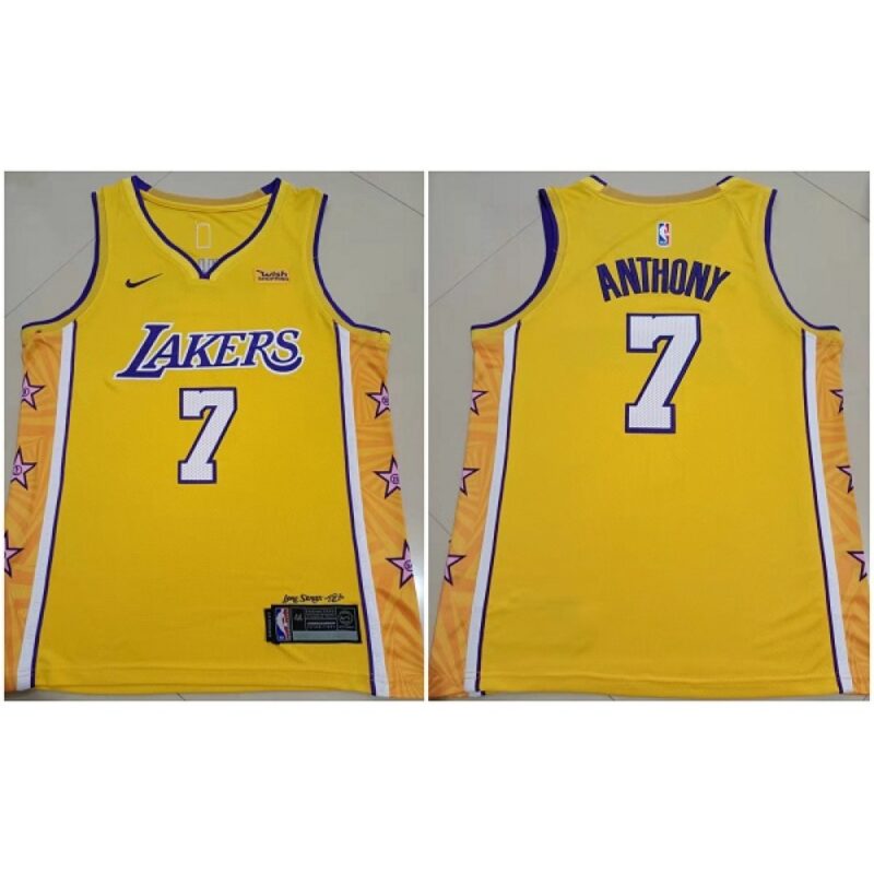 68641ff33cee8_1 Men's Los Angeles Lakers #7 Carmelo Anthony Yellow Stitched Basketball Jersey