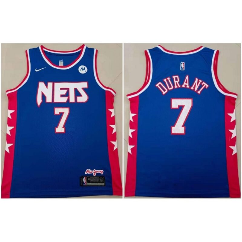 68642025c67fc_1 Youth Brooklyn Nets #7 Kevin Durant Blue Stitched Jersey