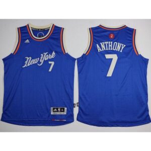 6864207848ae8_1 Knicks #7 Carmelo Anthony Blue 2015-2016 Christmas Day Stitched Youth NBA Jersey