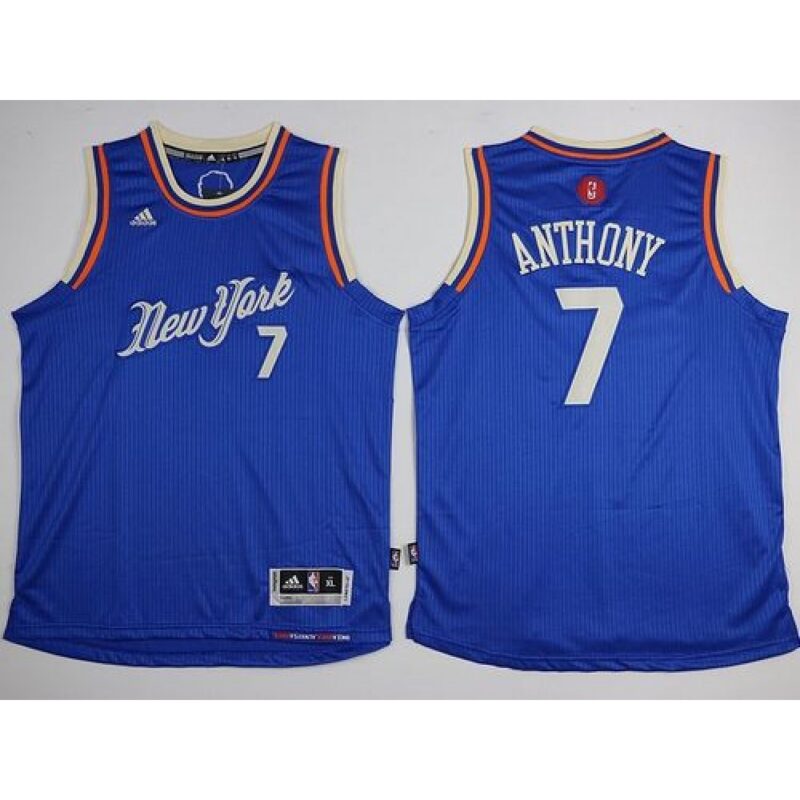6864207848ae8_1 Knicks #7 Carmelo Anthony Blue 2015-2016 Christmas Day Stitched Youth NBA Jersey