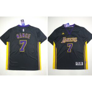 686420848edf5_1 Lakers #7 Larry Nance Black Short Sleeve Stitched NBA Jersey