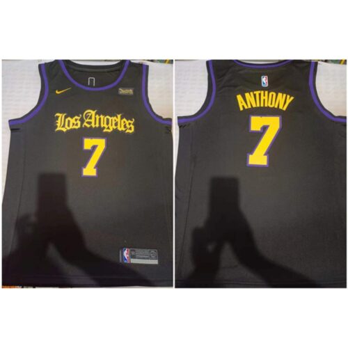 6864208b9a7db_1 Men's Los Angeles Lakers #7 Carmelo Anthony Black Stitched Basketball Jersey