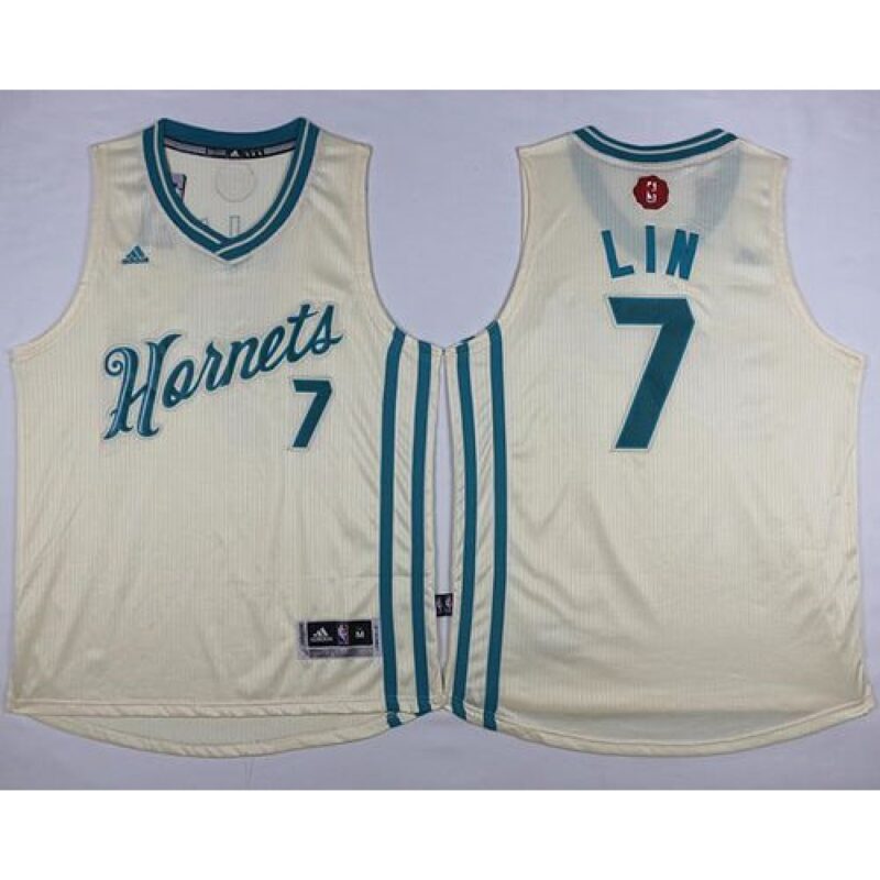 686420b546120_1 Hornets #7 Jeremy Lin Cream 2015-2016 Christmas Day Stitched NBA Jersey