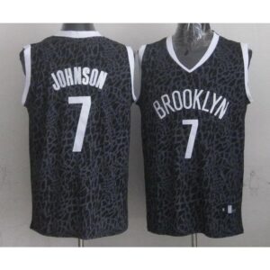 686420c79e520_1 Nets #7 Joe Johnson Black Crazy Light Stitched NBA Jersey