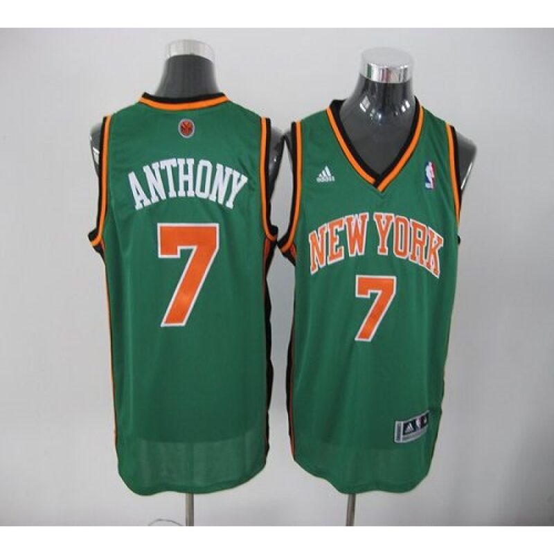 686421630da8e_1 Knicks #7 Carmelo Anthony Green Stitched NBA Jersey