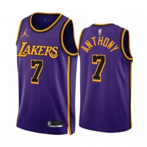 68642188a6c08_1 Men's Los Angeles Lakers #7 Carmelo Anthony 2022/23 Purple Statement Edition Stitched Basketball Jersey