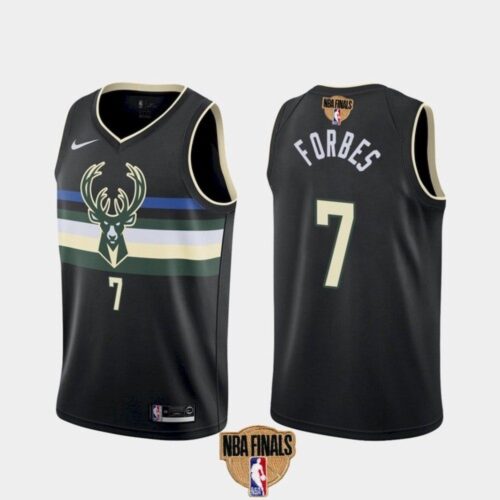 6864218fa1fc4_1 Men's Milwaukee Bucks #7 Bryn Forbes 2021 NBA Finals Black Statement Edition Stitched Jersey