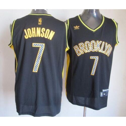 686421f96c4a5_1 Nets #7 Joe Johnson Black Electricity Fashion Stitched NBA Jersey