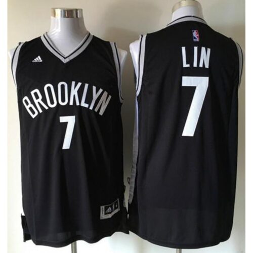 6864220db90df_1 Nets #7 Jeremy Lin Black Road Stitched NBA Jersey