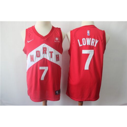 6864237435ea7_1 Men's Toronto Raptors #7 Kyle Lowry Red 2018/19 Earned Edition Swingman Stitched NBA Jersey