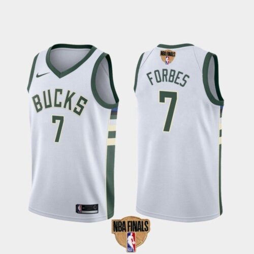 686423c777287_1 Men's Milwaukee Bucks #7 Bryn Forbes 2021 NBA Finals White Association Edition Stitched Jersey