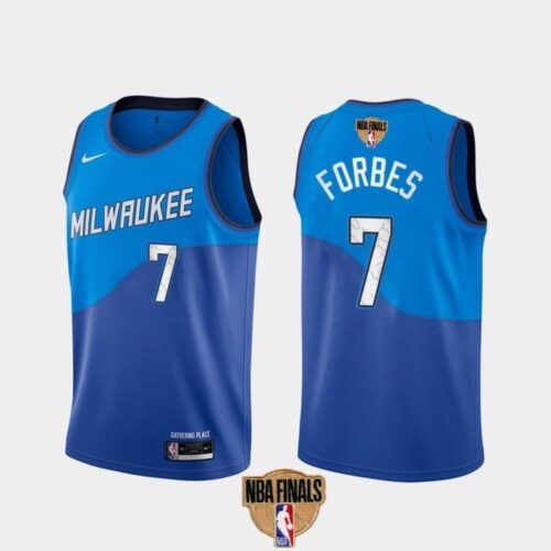 686423ce601e2_1 Men's Milwaukee Bucks #7 Bryn Forbes 2021 NBA Finals Blue City Edition Stitched Jersey