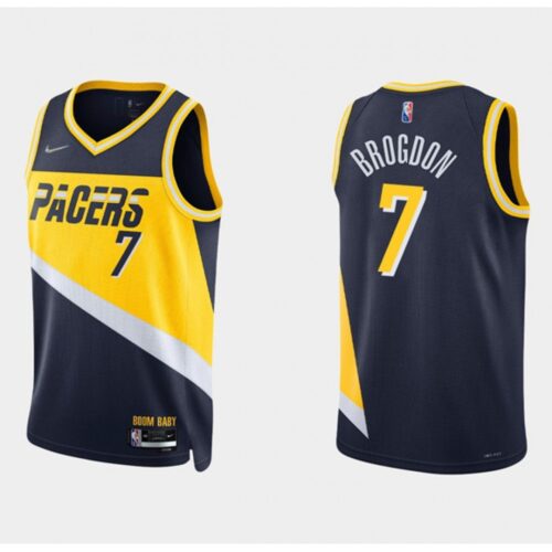686423d54c6b5_1 Men's Indiana Pacers #7 Malcolm Brogdon 2021/22 Navy City Edition 75th Anniversary Stitched Basketball Jersey