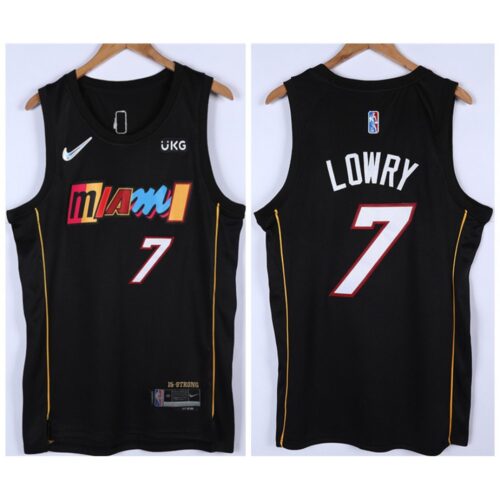 686423f01ddd8_1 Men's Miami Heat #7 Kyle Lowry 2021/2022 Black City Edition 75th Anniversary Stitched Jersey