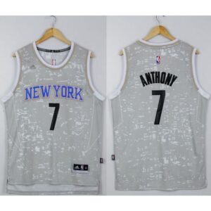 686423fd9f5cf_1 Knicks #7 Carmelo Anthony Grey City Light Stitched NBA Jersey