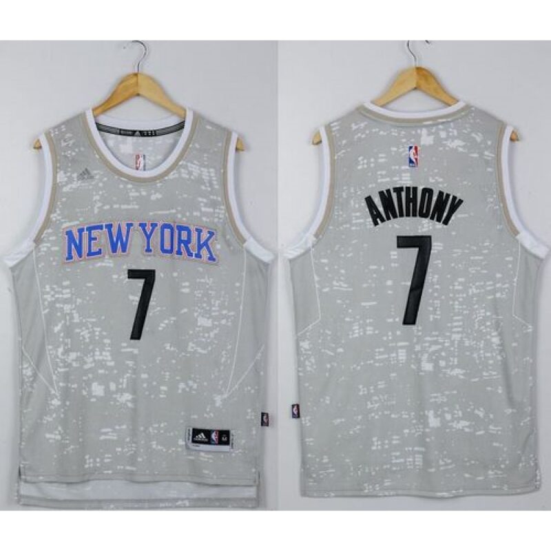 686423fd9f5cf_1 Knicks #7 Carmelo Anthony Grey City Light Stitched NBA Jersey
