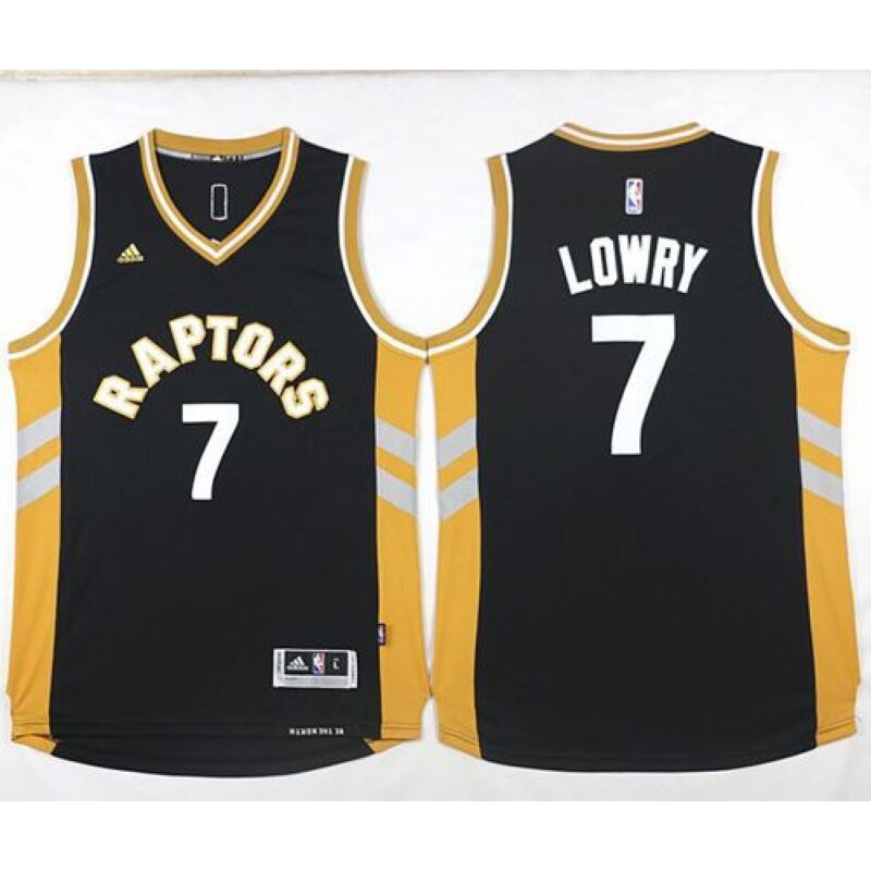 686424712a6ea_1 Raptors #7 Kyle Lowry Black/Gold Stitched NBA Jersey